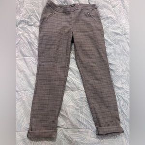 Gray plaid dress pants size 6 womens